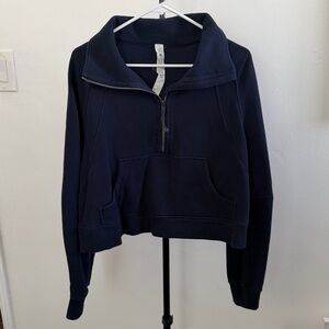 Lululemon Navy Blue Women's Half-Zip Scuba Jacket